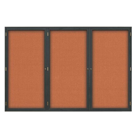 United Visual Products Open Faced Traditional Corkboard, 24x18" UV640A-WHITE-AMETHY